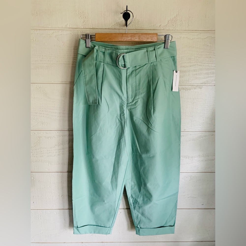 NWT Anthropologie Maeve Belted Tapered Pants, Size 2 - Picture 7 of 8